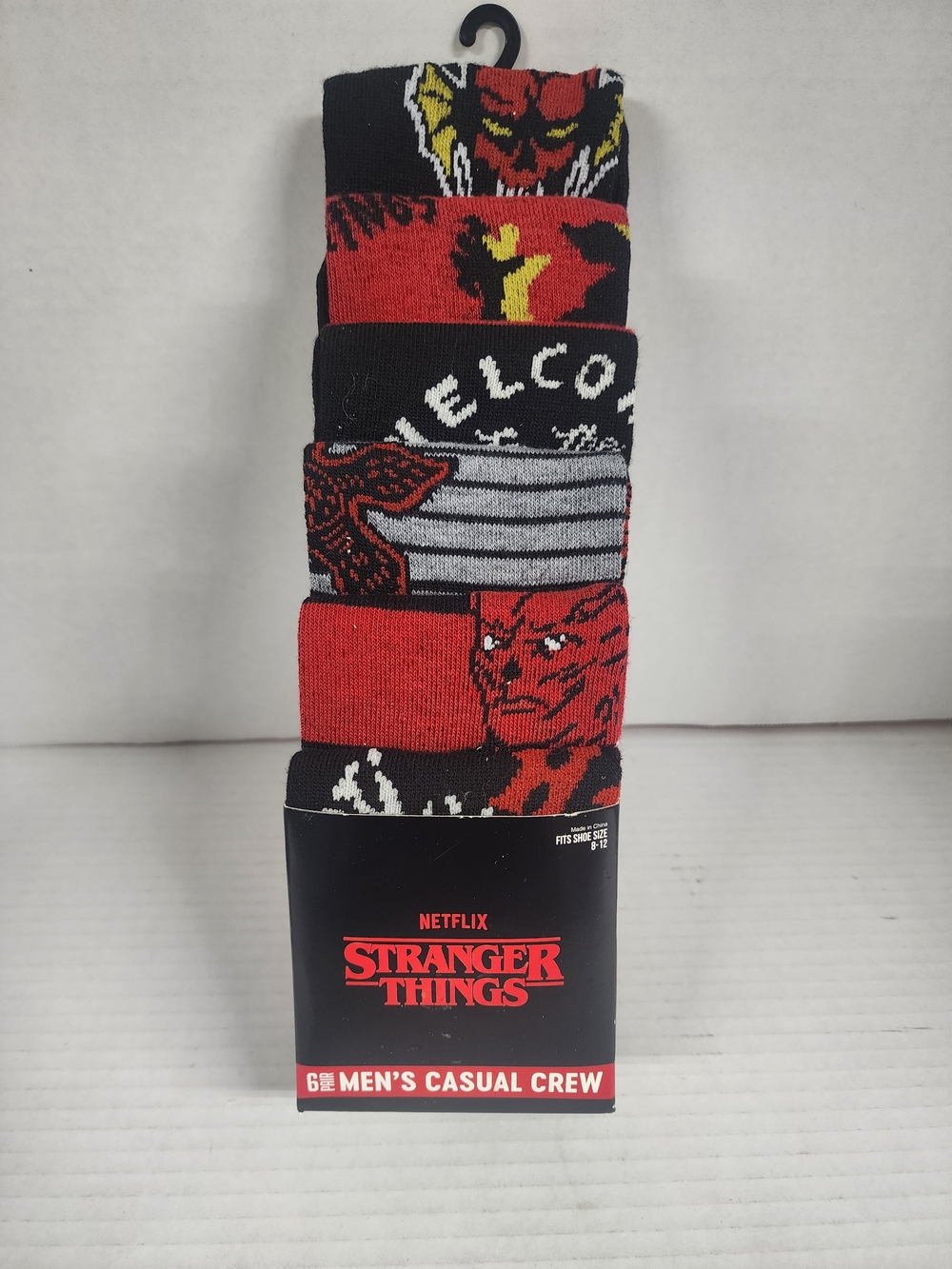 NWT Stranger Things 6-Pack Crew Men's Socks